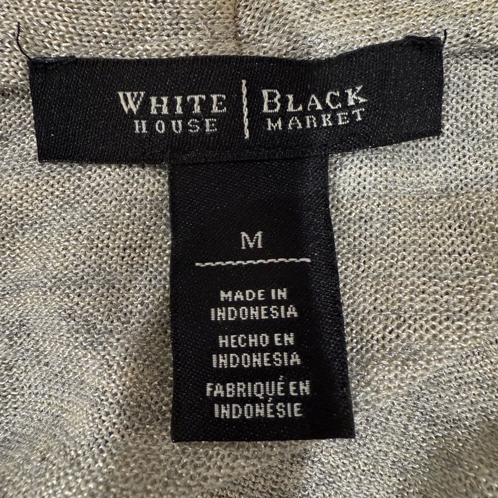 White House Black Market long Knit Vest. Size M - Picture 6 of 9